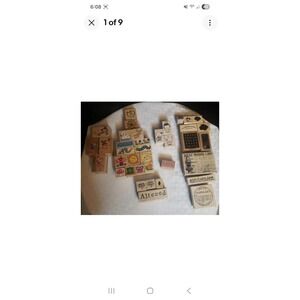 Huge Lot Wooden Rubber Stamps Scrapbooking Disney Lion King Toy Story and‎ Misc